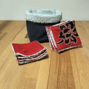 10 lingettes lavables réutilisables