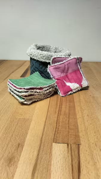 Créatrice couture zéro déchet à Antibes_Cotons lavables le panier 2