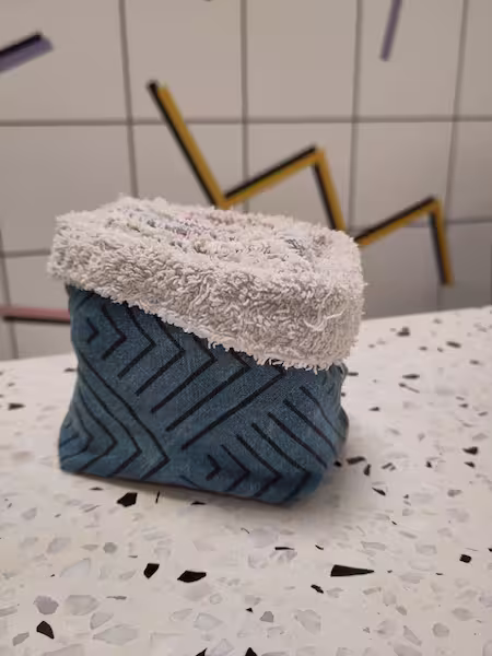 10 lingettes réutilisables avec le panier 2 10 lingettes réutilisables avec le panier – Image 2